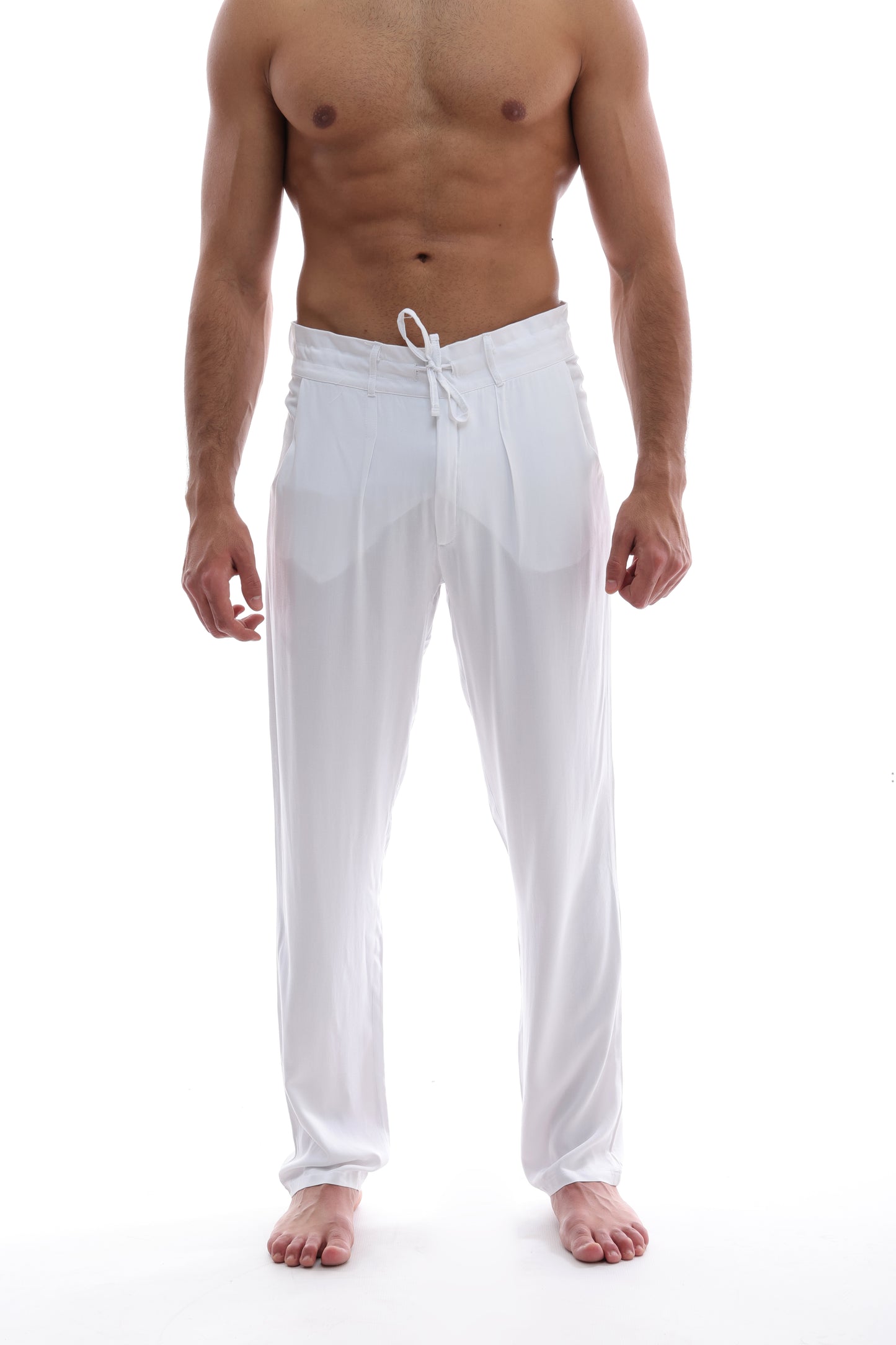 Wide Pants White