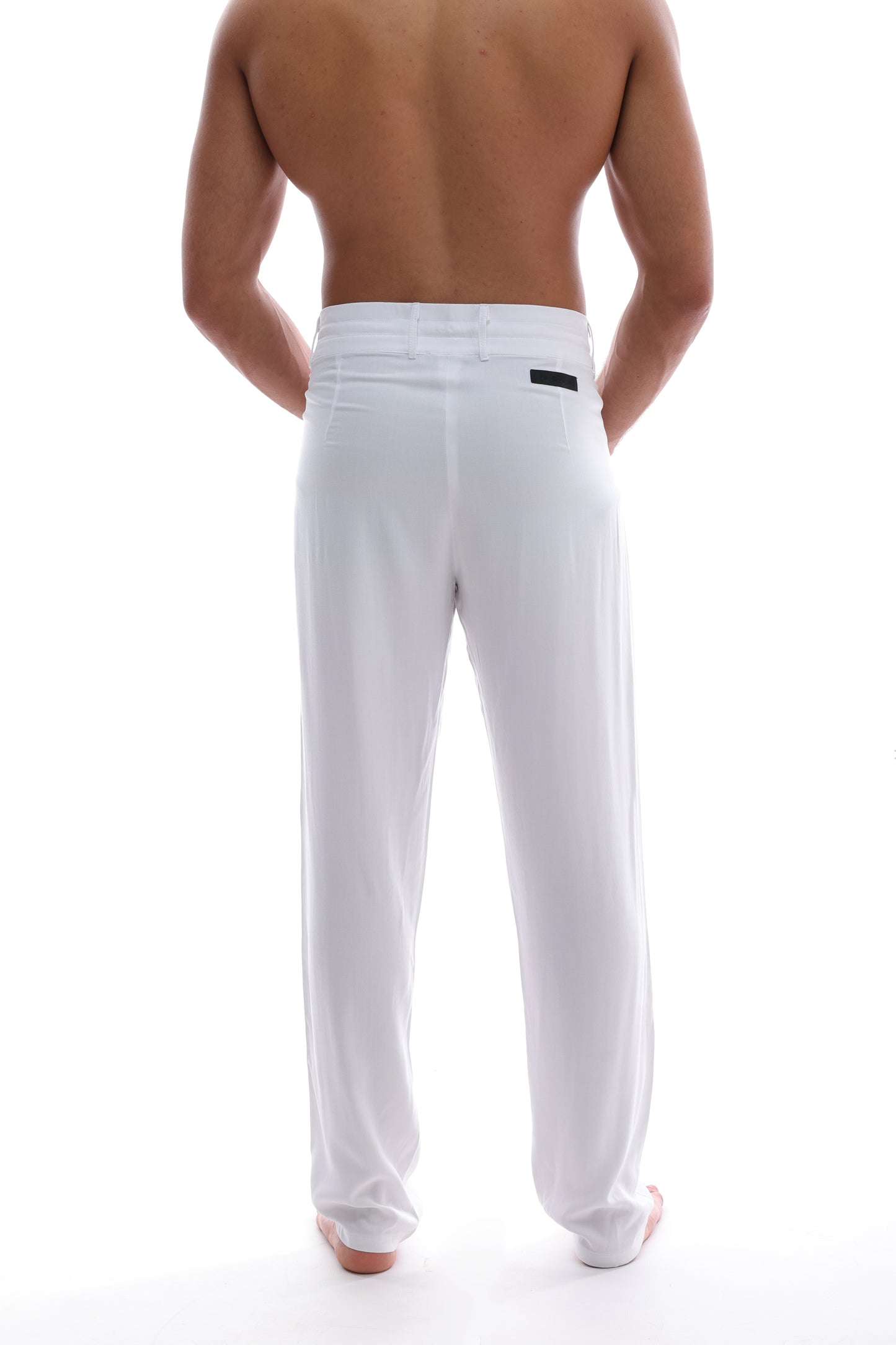 Wide Pants White